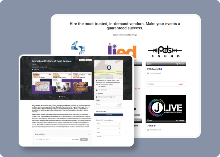 Events Directory Website